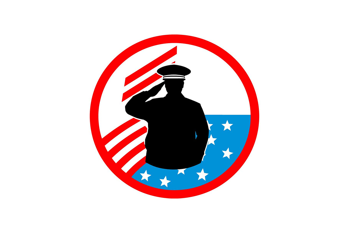 USA Officer Salute Icons Set, an Object Graphic by yasushie (Photo 11 of 16)
