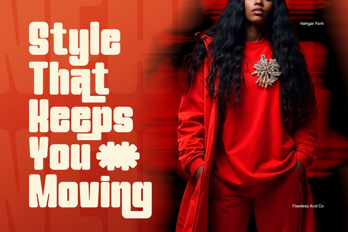 Nehgar - Modern Bold Display Font, a Sans Serif Font by Flawless And Co (Photo 2 of 10)