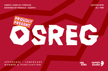 OSREG - A Abstract Display Font
