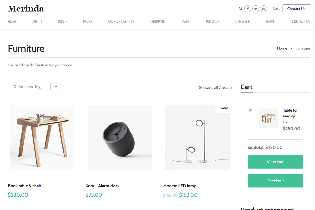 Merinda - WordPress Blog Theme, a WordPress Template by AliThemes (Photo 3 of 7)