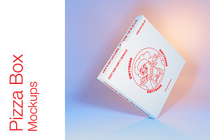 Pizza Box 3D Mockup