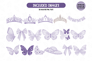 Lavender Quinceanera Clipart Set, an Illustration by TatiMockup (Thumbnail 4 of 6)