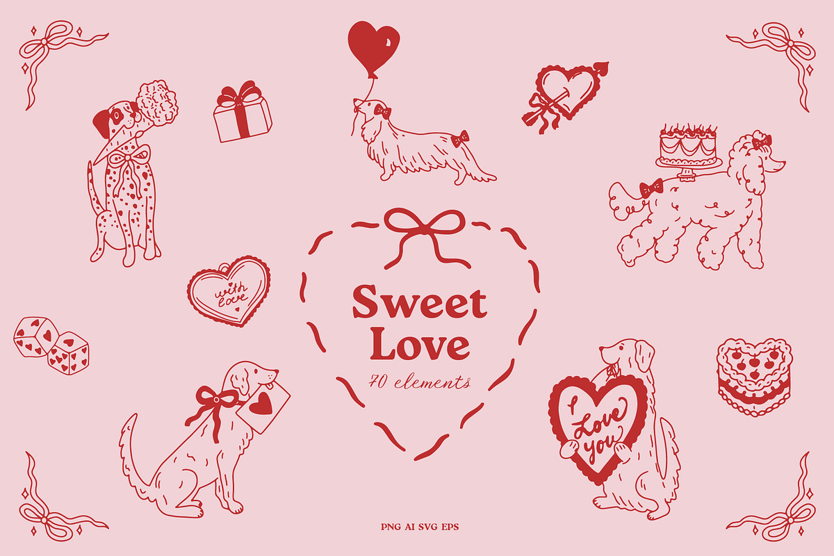 Valentine’s Day Clipart Bundle, an Object Graphic by Lisa Mill (Photo 10 of 10)