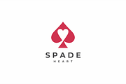 Spade Heart Logo Template, a Branding & Logo Template by yopie (Thumbnail 1 of 3)