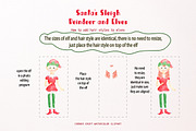 Santa's Sleigh Reindeer and Elf, an Illustration by Corner Croft (Thumbnail 7 of 9)
