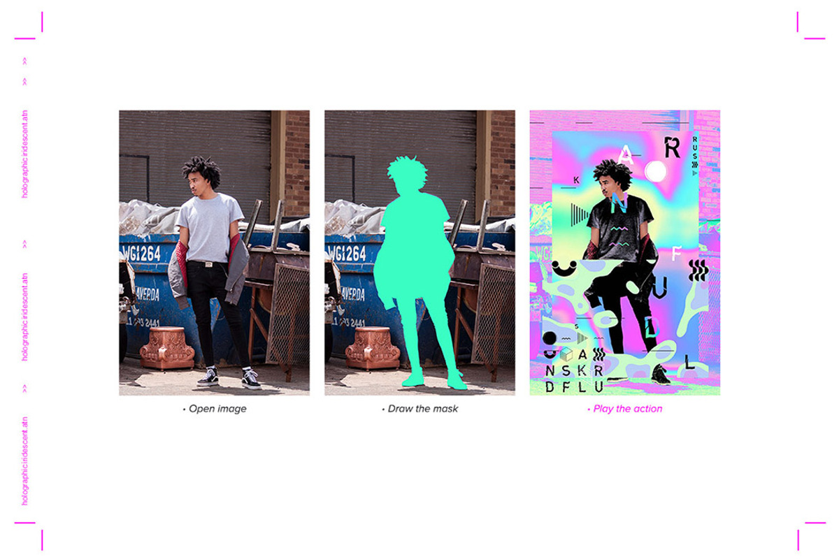 Holographic Iridescent PS Action, an Action Add-On by bangingjoints (Photo 2 of 8)