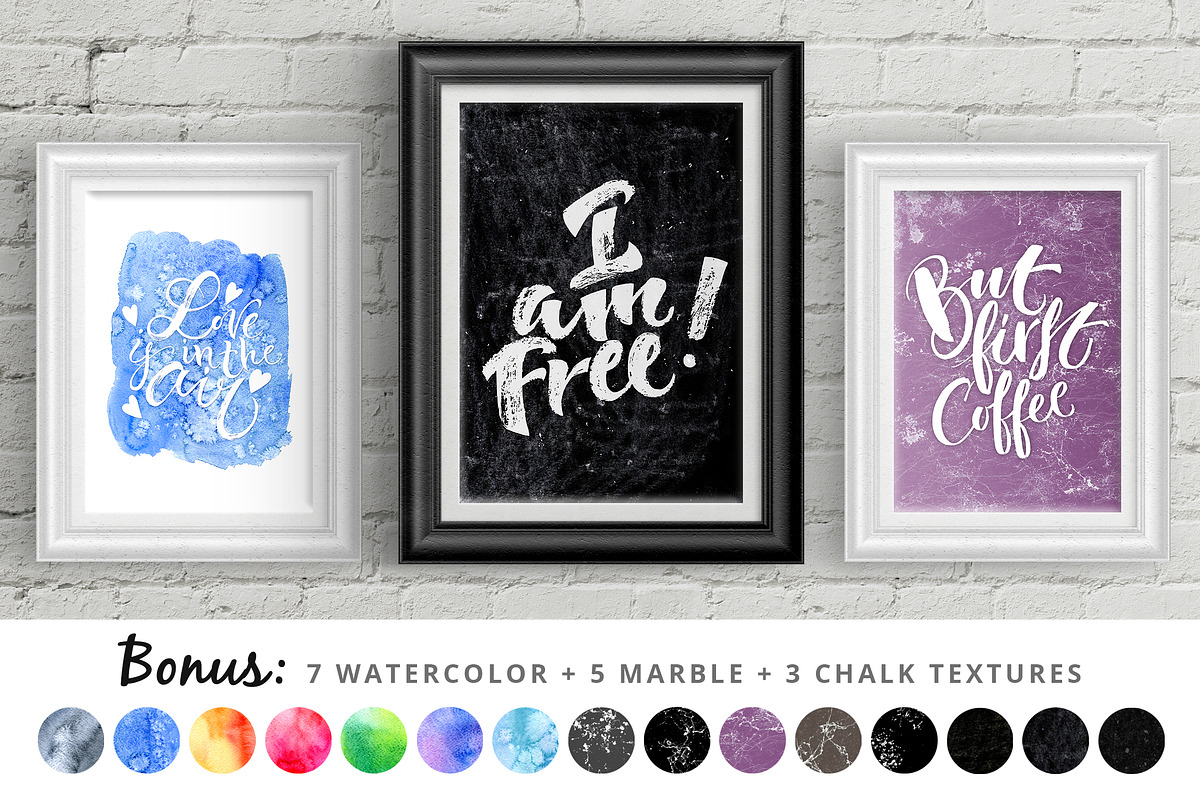Fancy Vector Handlettering Set, a Texture Illustration by Spencerian Sisters (Photo 5 of 7)