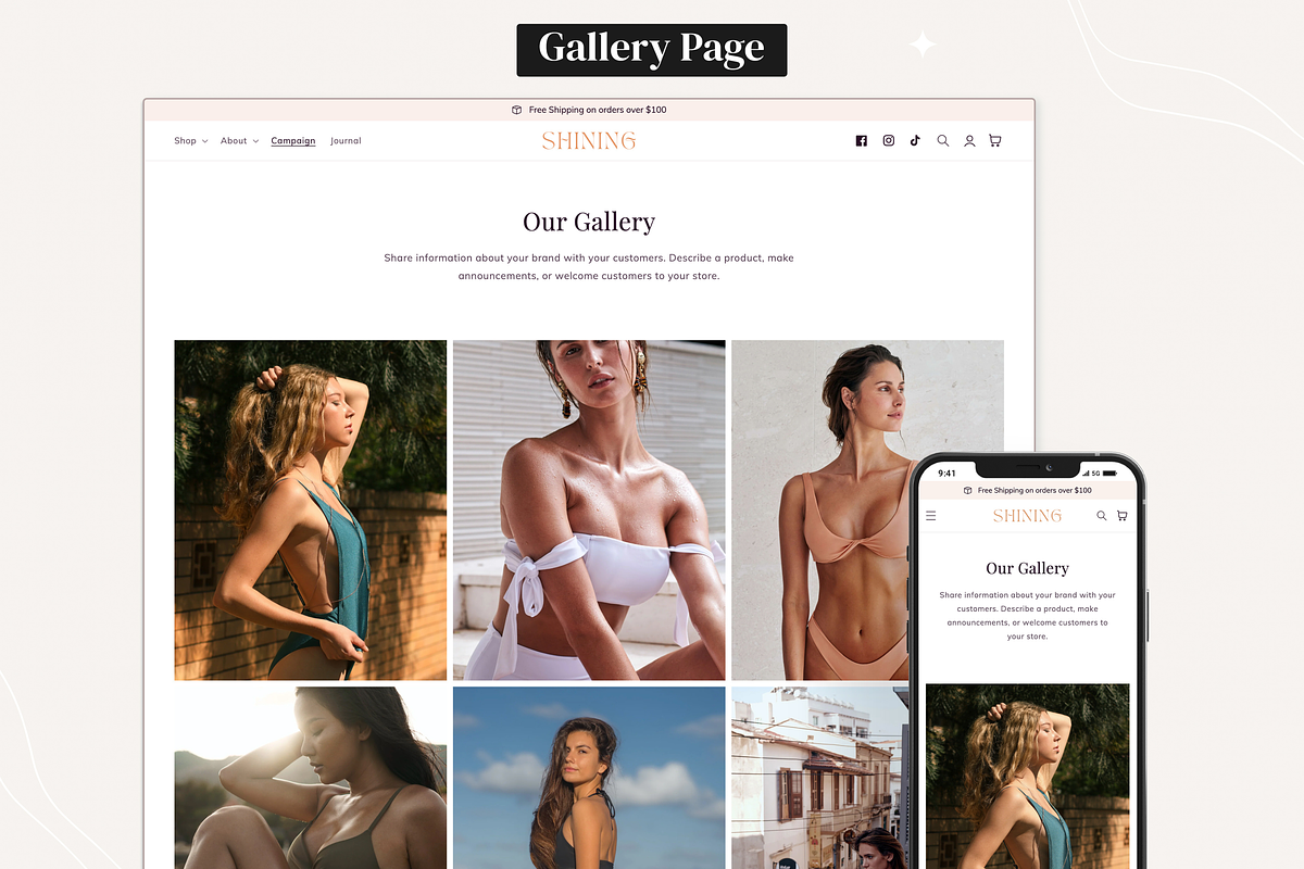 Shining - Swimsuits Shopify Theme, a Shopify Template by InspiredTheme (Photo 4 of 9)
