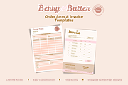 Invoice & Order Form Canva Templates, a Stationery Template by Hell Yeah Designs (Thumbnail 1 of 5)