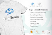 digital brain v2 logo, a Branding & Logo Template by vectorlogos89 (Thumbnail 2 of 2)