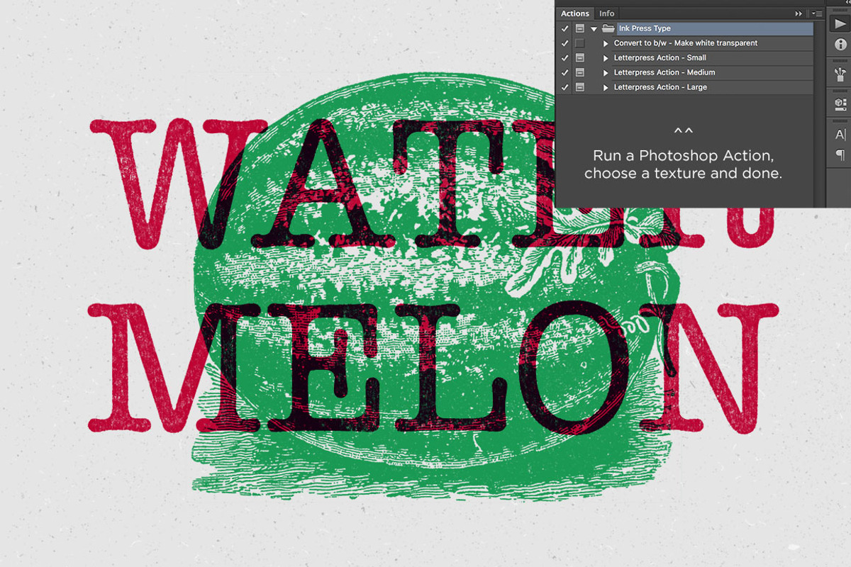 Ink Press Type Action preview 3