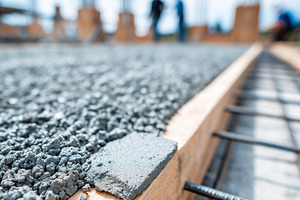 Fresh concrete being poured into, an Industrial Photo by MistyDay