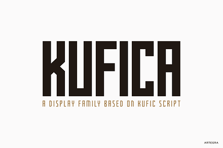 Kufica, a Sans Serif Font by Artegra