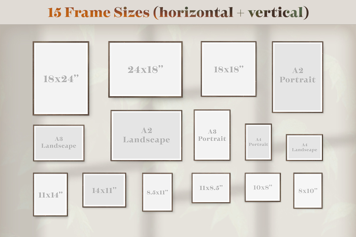 1000+ Frame Mockups: Scandivägg, a Print Template by Frisk Shop (Photo 4 of 13)