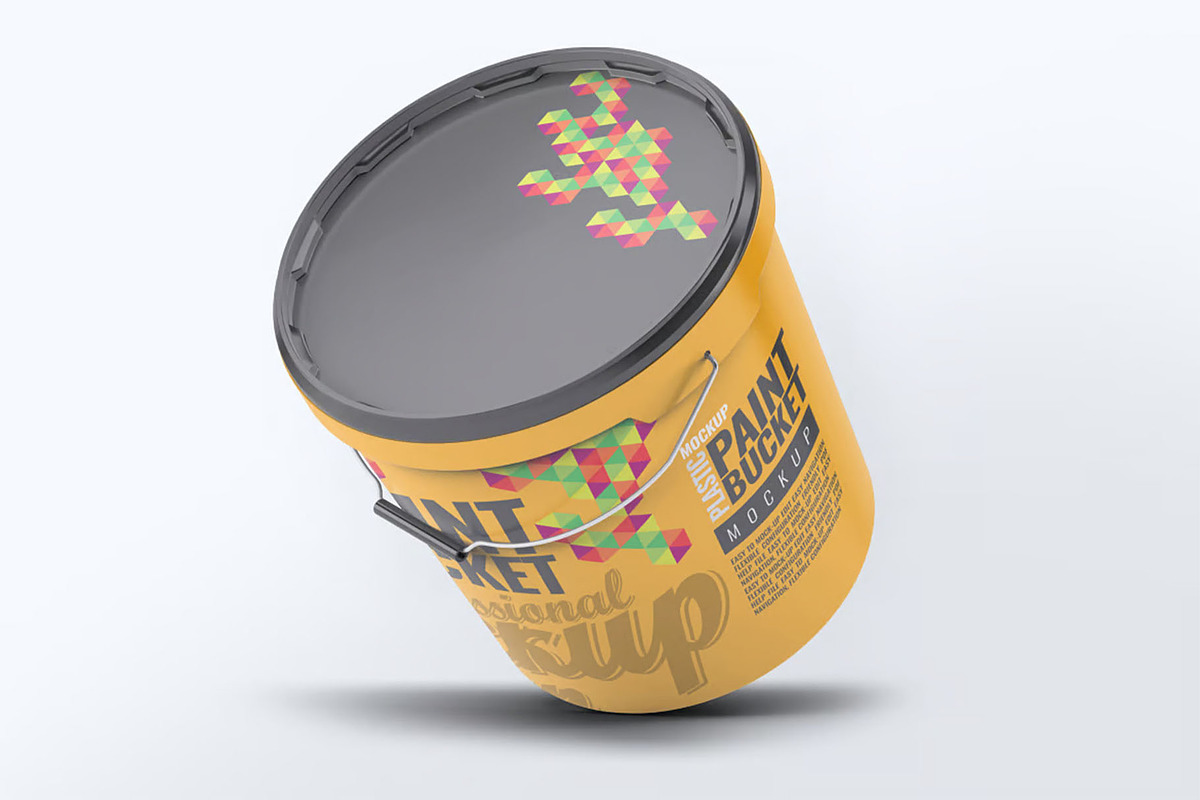 Paint Bucket Mockup, an Advertising Mockup by Hubzway (Photo 5 of 7)