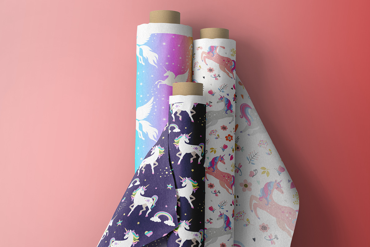 Unicorn Seamless Pattern, a Pattern Graphic by Digital Studio