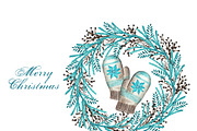 Christmas watercolor set. New Year., a Seasonal Illustration by SabinaWatercolorArt (Thumbnail 10 of 12)