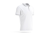 White Men's Polo Shirt 3D Model, an Object 3D Model by rebrandy (Thumbnail 4 of 9)