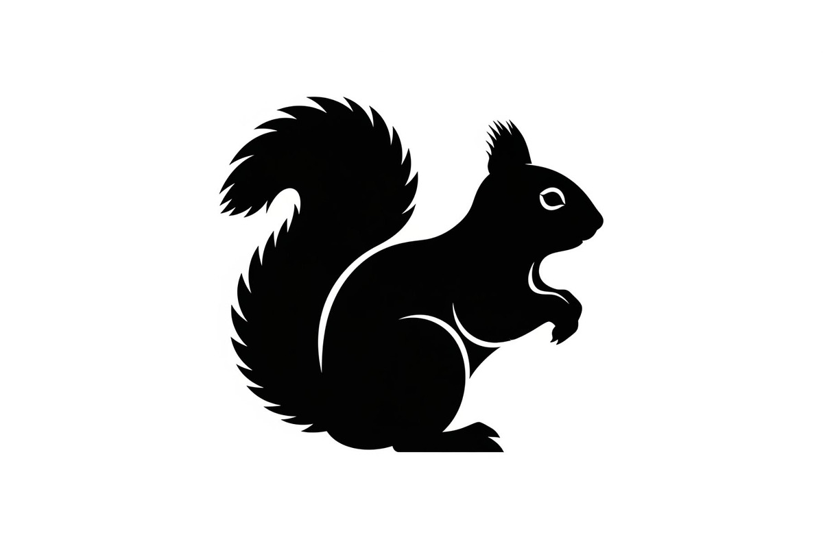 Squirrel Silhouette Vector Bundle, an Illustration by yasushie (Photo 35 of 48)
