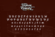 Dighon Nomety Font, a Script Font by Onotype (Thumbnail 4 of 5)
