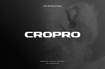Cropro, a Font by garismantra