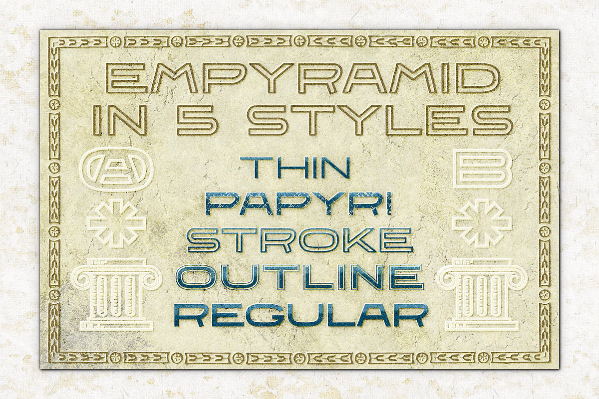 Empyramid | Ancient Epic Sans, a Sans Serif Font by Artifact Bazaar (Photo 6 of 7)