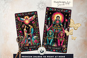 The Painted Bloom Tarot Major Arcana, a Decorative Illustration by ThatsDesignArt (Thumbnail 9 of 11)