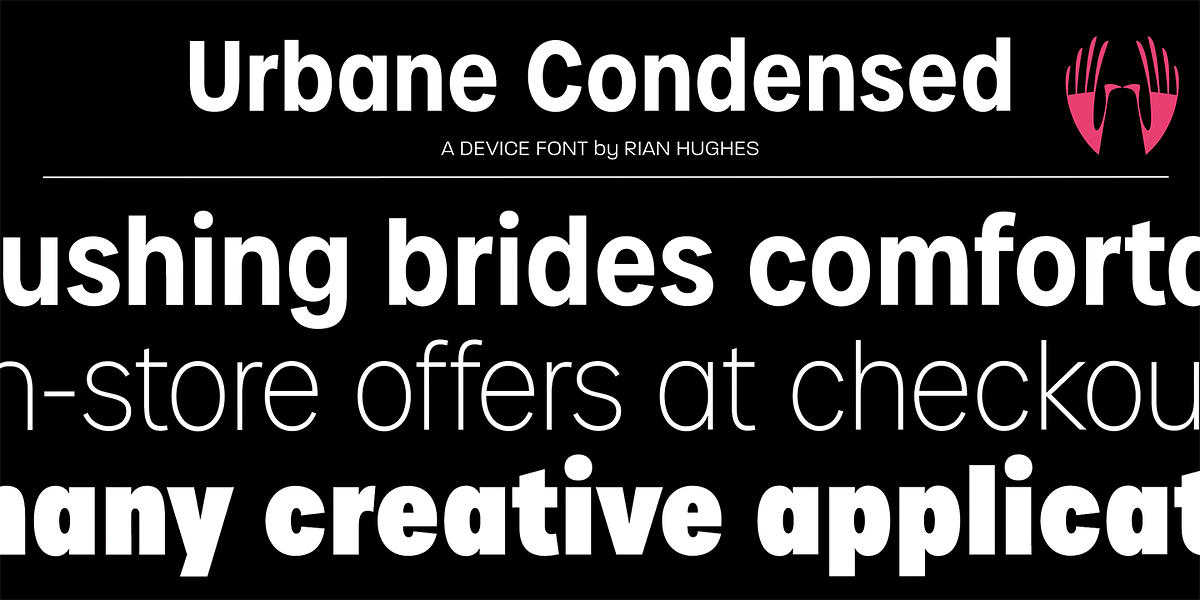 Urbane Condensed, a Sans Serif Font by Device (Photo 1 of 7)
