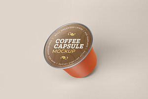 Coffee Capsule Mockup Packaging