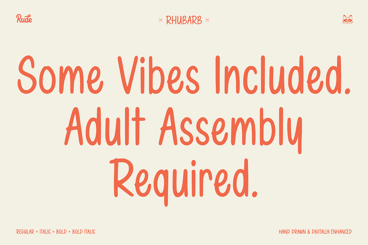 Rhubarb Handwriting Font, a Handwritten Font by bryrude (Photo 2 of 5)