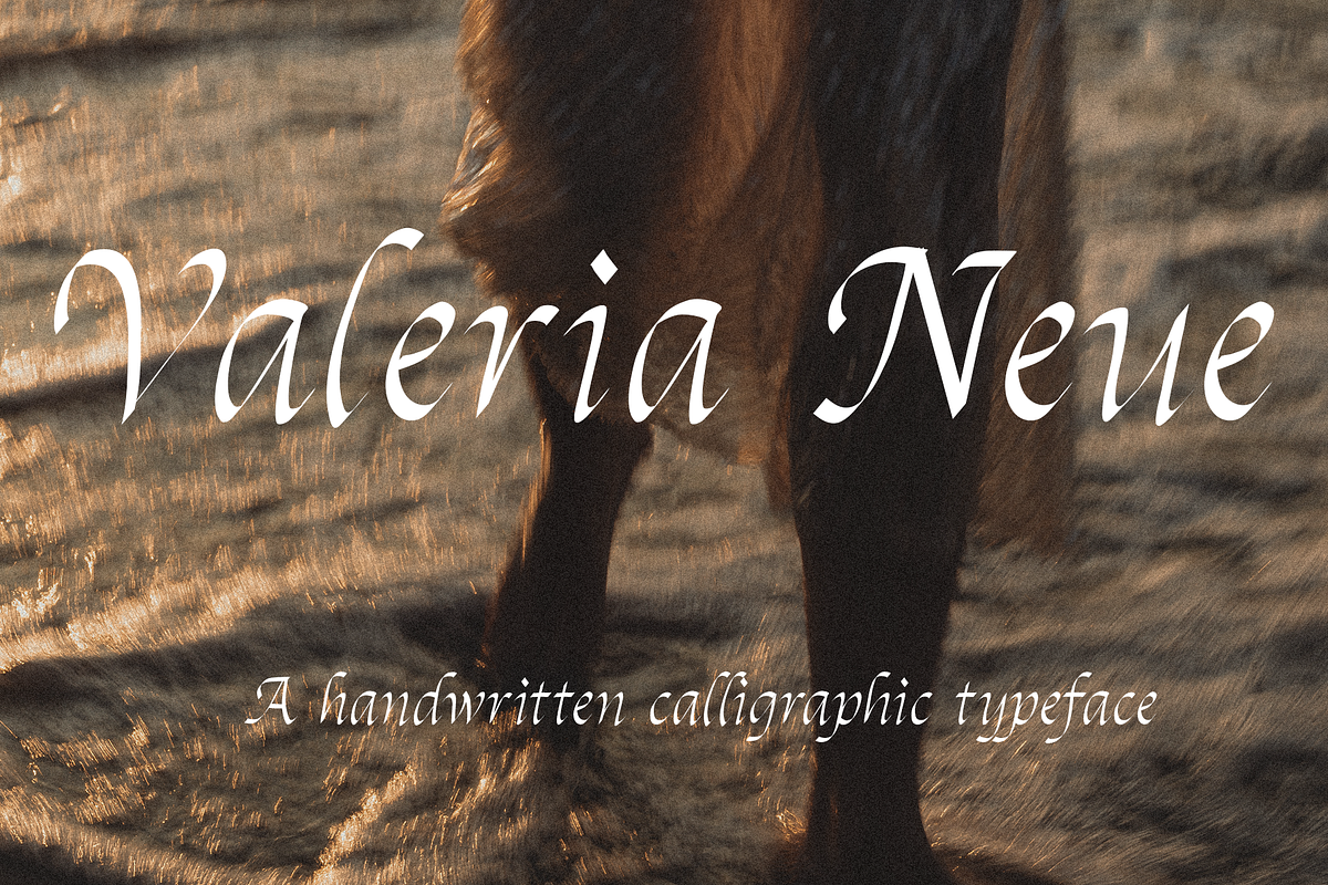 Valeria Neue | Calligraphic Font, a Handwritten Font by OneTen The Studio (Photo 11 of 11)