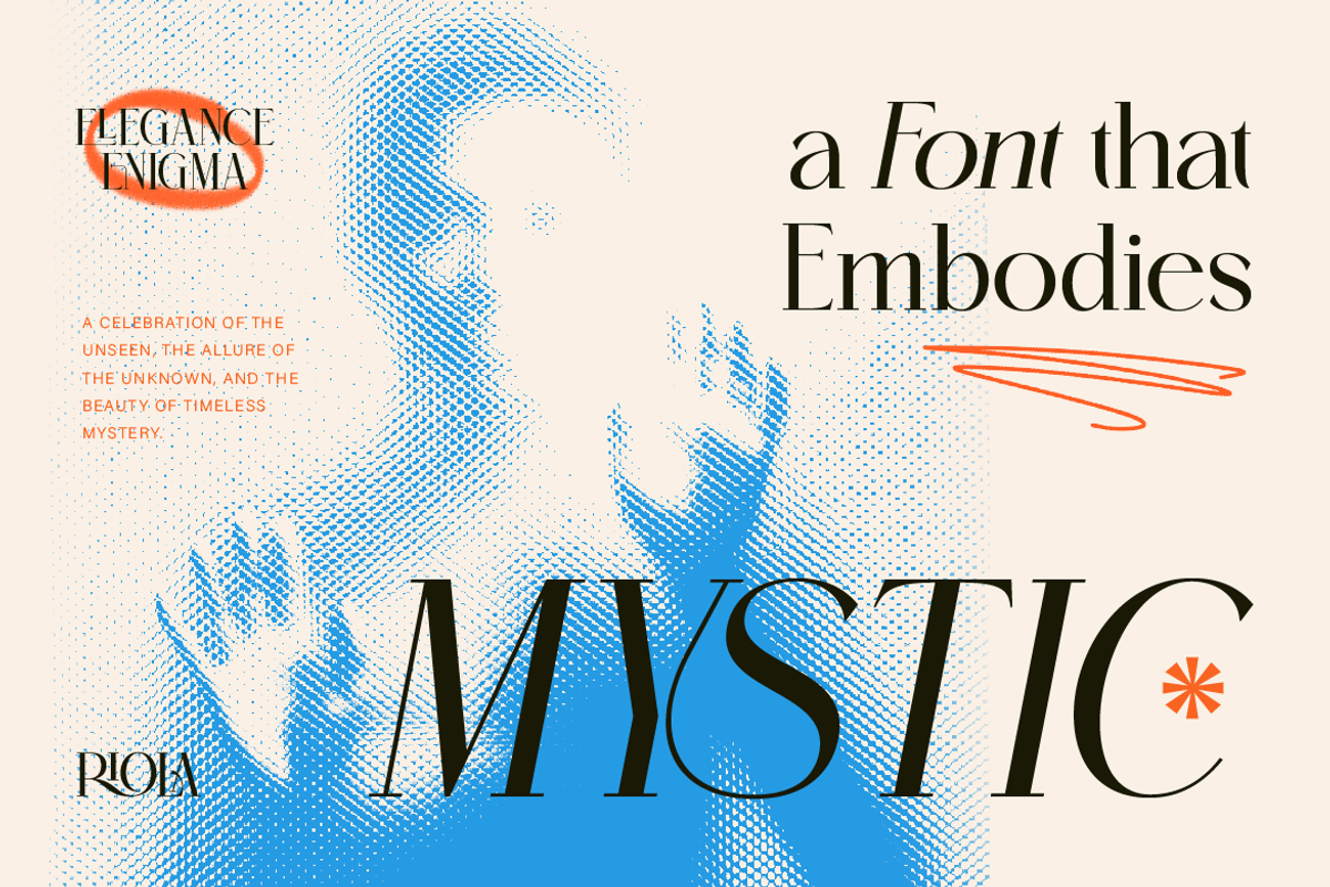 Riola Mystic - Elegant Display Font, a Sans Serif Font by Artisan Themes (Photo 3 of 11)