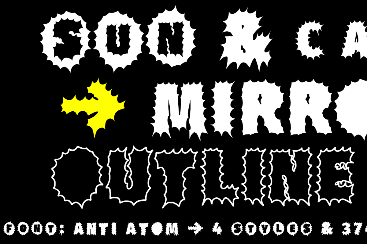 FONT | Anti Atom Font, a Sans Serif Font by Typo Graphic Design (Photo 5 of 5)
