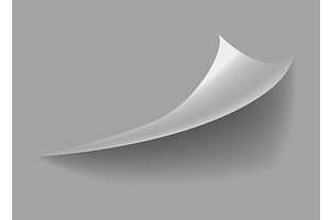 Curled paper corner. Curve, an Illustration by Things for designers
