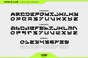 Makhlux 119 - Futuristic Typeface, a Sans Serif Font by Pengedar Seni (Thumbnail 7 of 11)