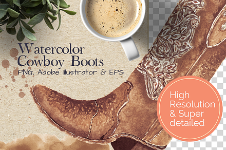 Super Detailed Cowboy Boots