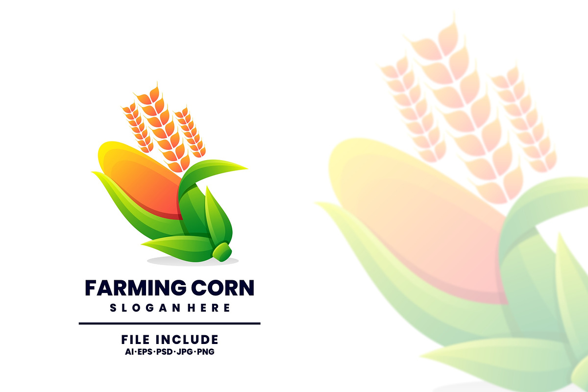 Farming Corn Colorful Logo, a Branding & Logo Template by Dundutdesain8