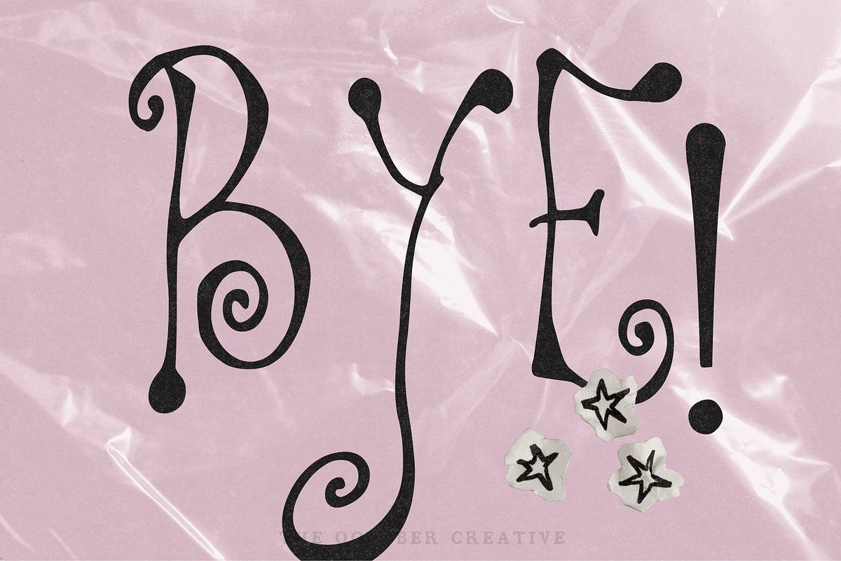 Lightest Little Lie Curly Display, a Handwritten Font by The October Creative (Photo 8 of 8)