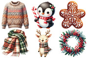 Cute Winter Clipart, an Illustration by Pixels.Craft (Thumbnail 3 of 7)