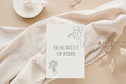 Angel and Rose Line Art Clipart Set, an Illustration by Gallery House (Thumbnail 2 of 4)