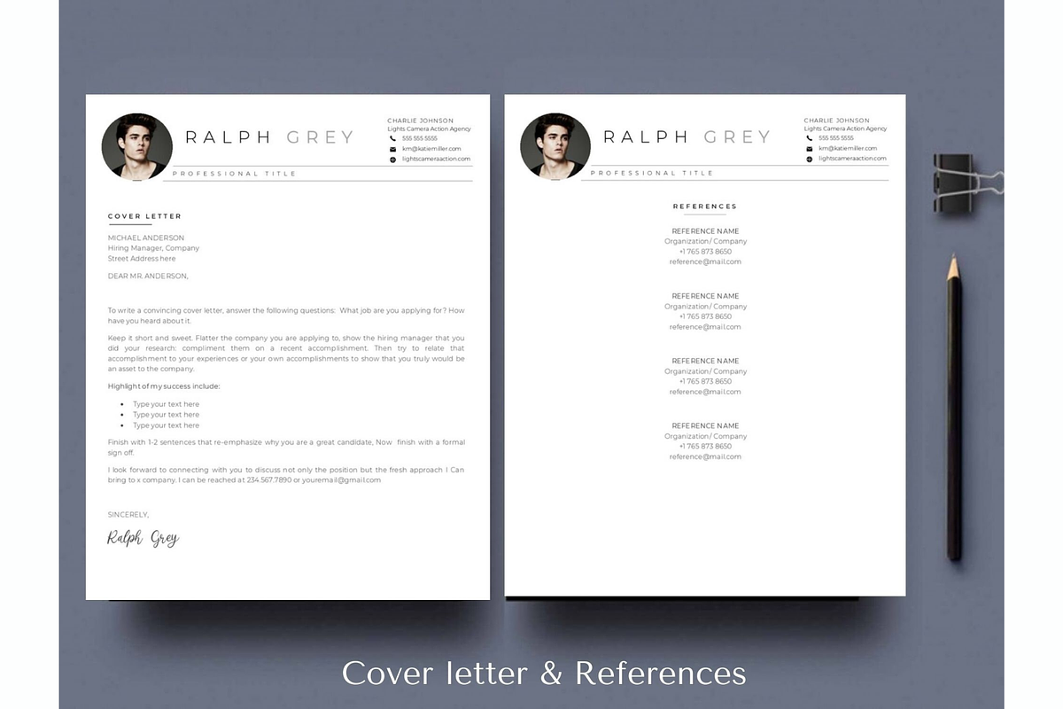 Theatre resume,cover letter template, a Resume Template by Climbwithelevator (Photo 3 of 11)
