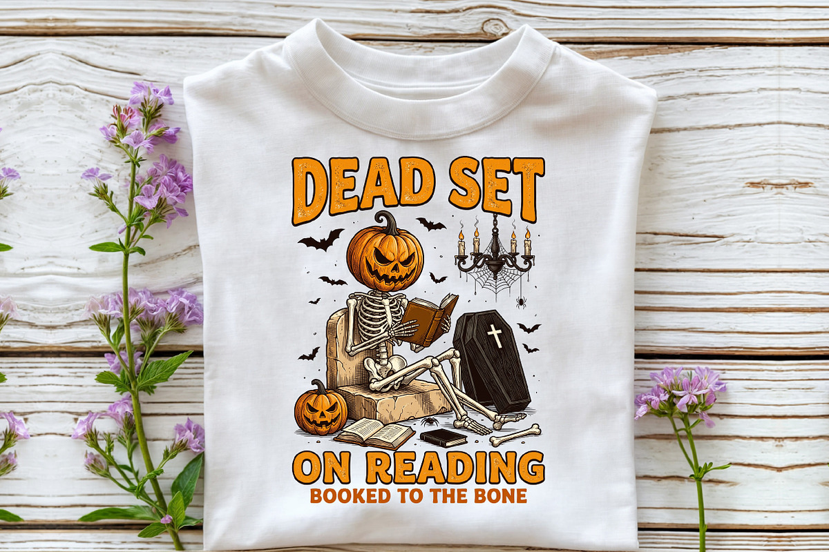 Spooky Bookish Halloween -Skeleton, a Work Illustration by Sublimation Artist (Photo 3 of 9)