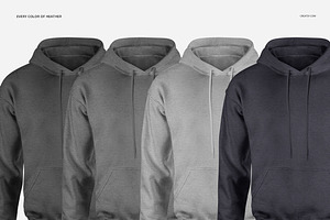 Men's Hoodie Mockup Set