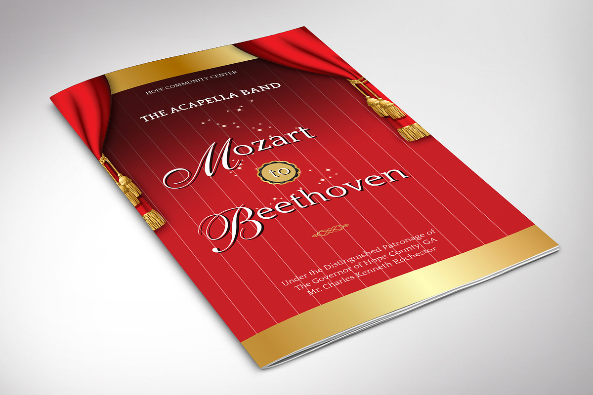 Musical Event Program Canva Template