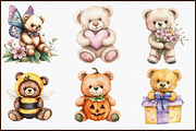Teddy Bear Clipart, an Illustration by Sublimation Artist (Thumbnail 3 of 6)