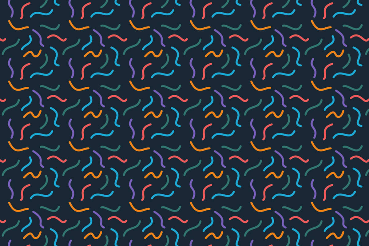 Wavy Squiggle Seamless Pattern, a Pattern Graphic by Mightyfire