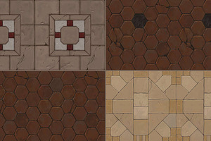 Hand-painted Medevial Floor Textures