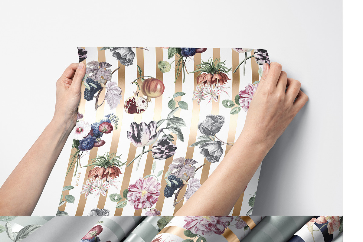 Paper Wallpaper Mockup Bundle, a Merchandise Mockup by creatsy5 (Photo 15 of 21)