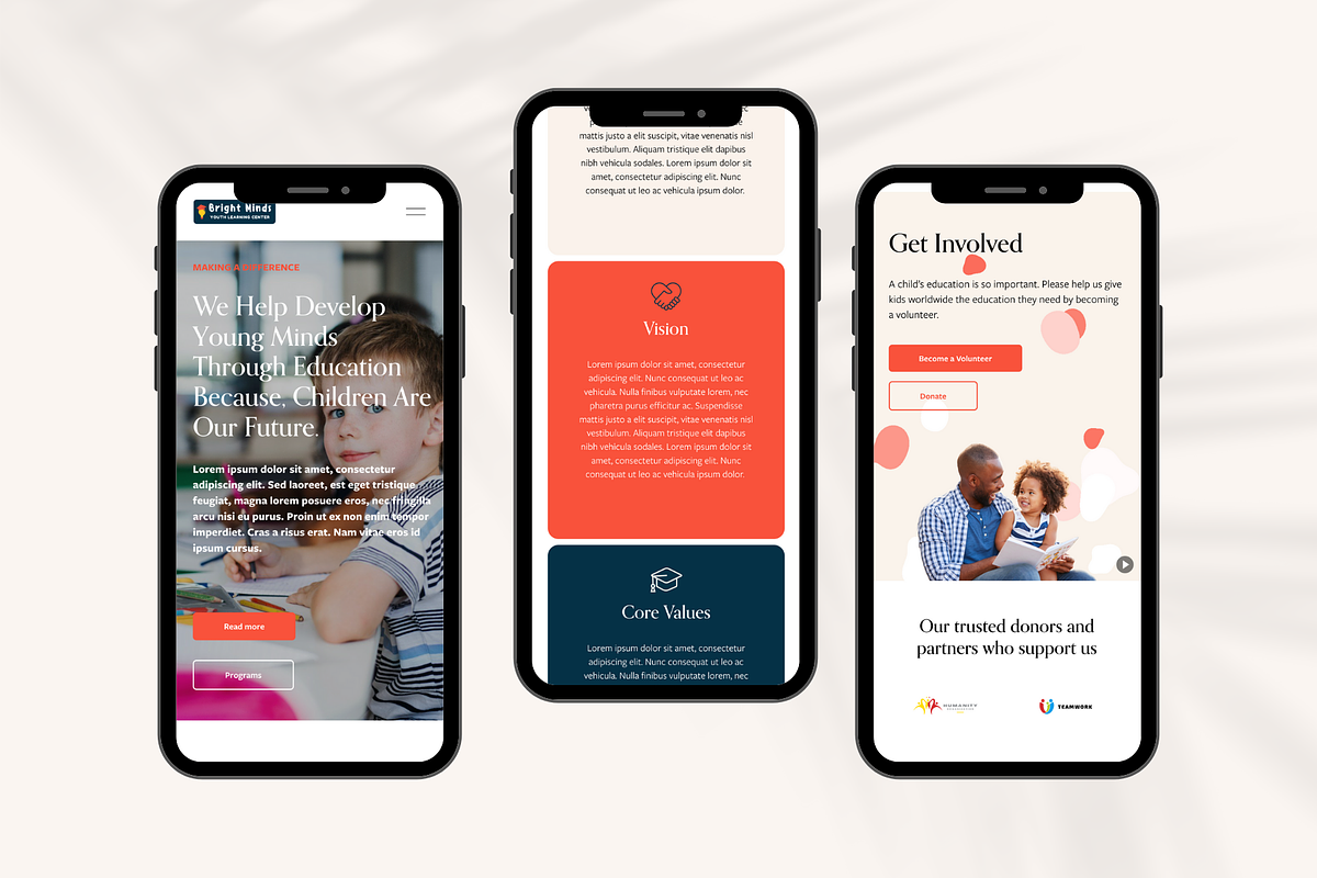 Nonprofit/ Charity Squarespace Website preview 3
