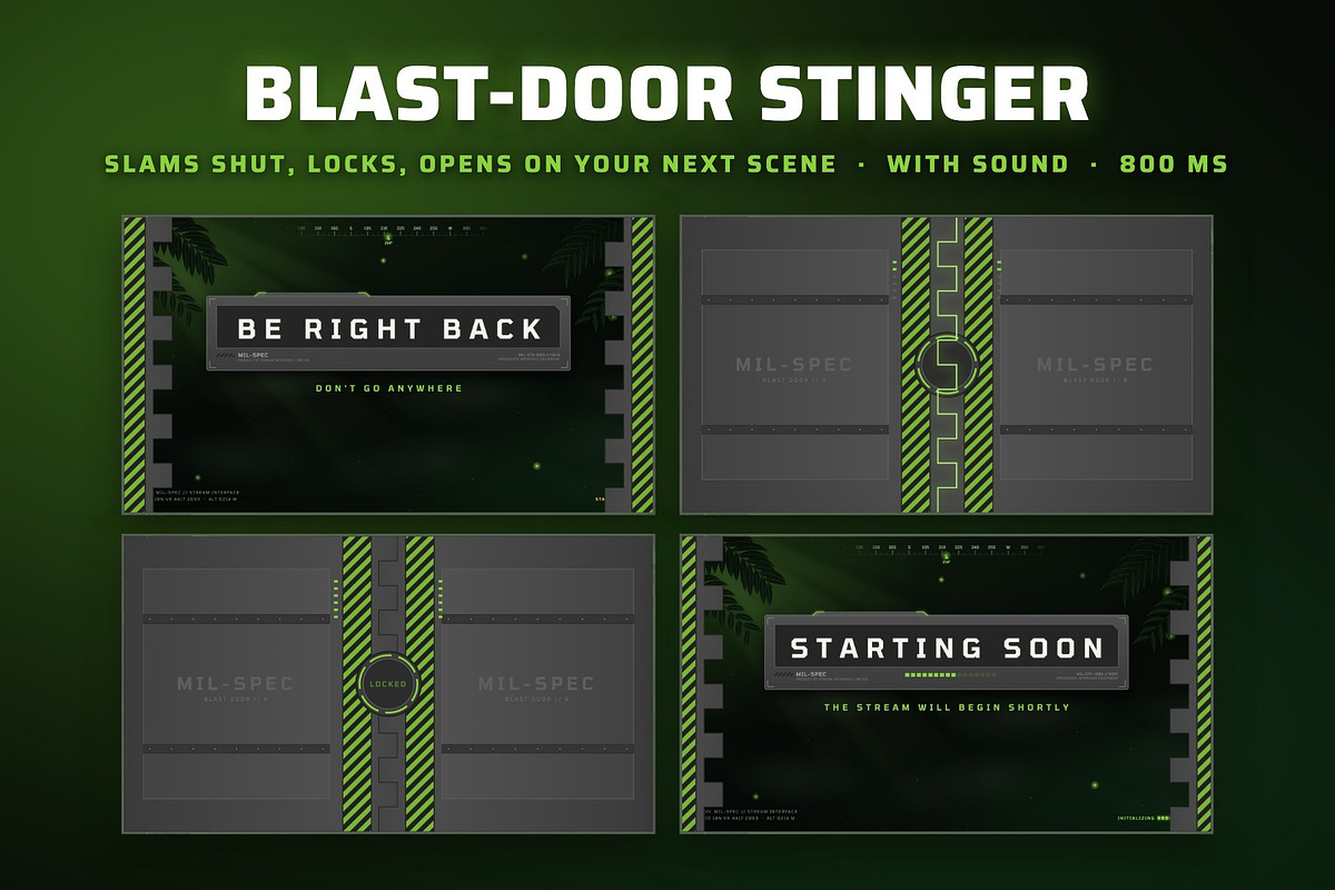 Predator Stream Overlay Package for Twitch & YouTube